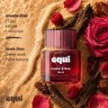 Equi Leather & Rose inspired by Louis Vuitton Ombre Nomade perfume bottle with oud, rose, and incense.