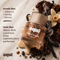 Equi Tobacco & Vanilla inspired by Tom Ford Tobacco Vanille perfume bottle with tobacco leaves, vanilla, and warm spices.